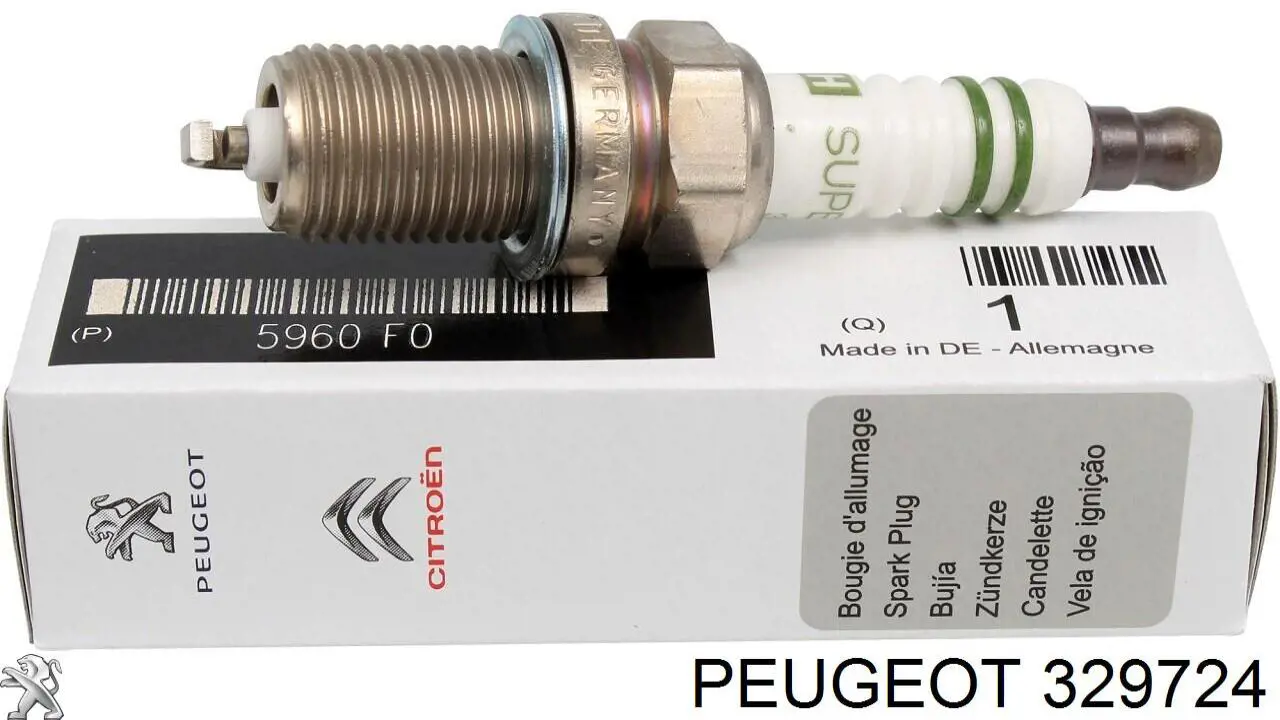 Tuerca del cubo de la rueda delantera Peugeot/Citroen 329724