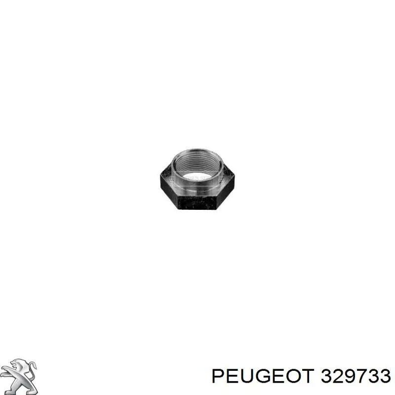 Tuerca del cubo de la rueda delantera 0000329733 Peugeot/Citroen