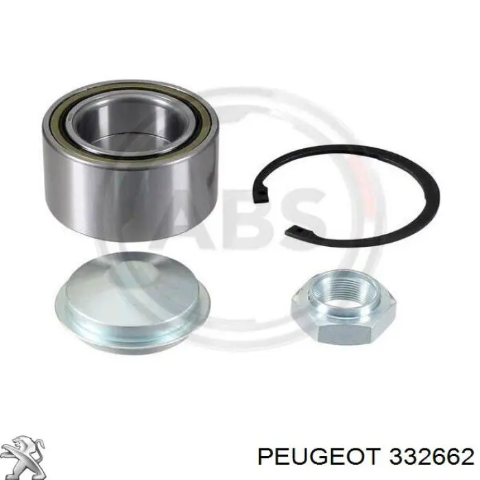 332662 Peugeot/Citroen cojinete de rueda trasero