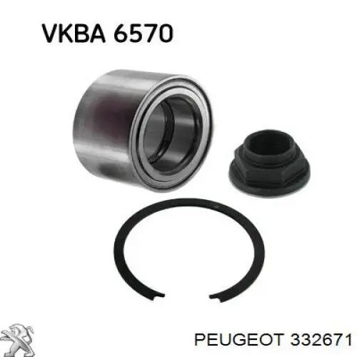 Cojinete de rueda delantero Peugeot/Citroen 332671 precio, desde 48,96 EUR