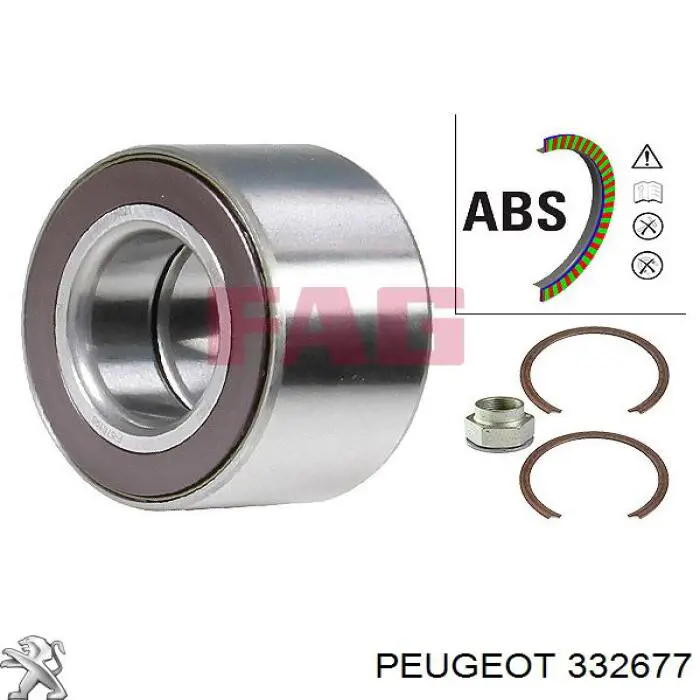 332677 Peugeot/Citroen cojinete de rueda delantero