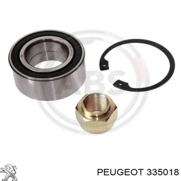 335018 Peugeot/Citroen cojinete de rueda delantero
