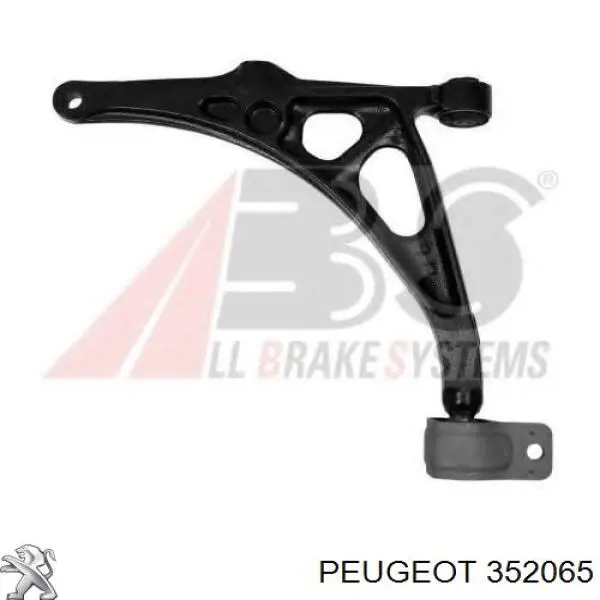 352065 Peugeot/Citroen barra oscilante, suspensión de ruedas delantera, inferior izquierda