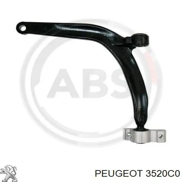 Brazo inferior izquierdo de la suspensión delantera 3520C0 Peugeot/Citroen