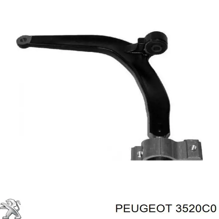 3520C0 Peugeot/Citroen barra oscilante, suspensión de ruedas delantera, inferior izquierda