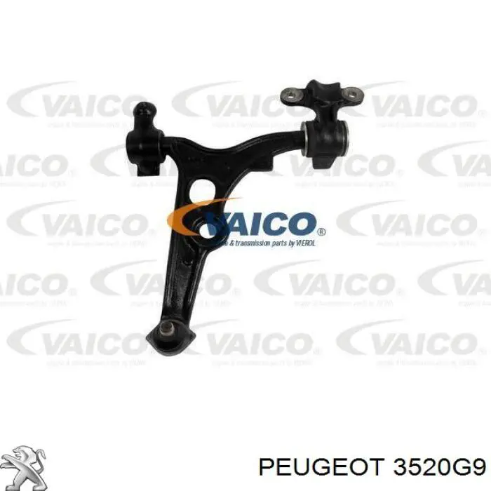 3520G9 Peugeot/Citroen barra oscilante, suspensión de ruedas delantera, inferior izquierda