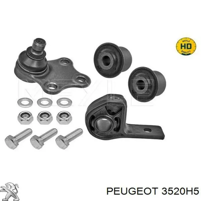 Comprar 3520H5 Peugeot/Citroen Brazo inferior izquierdo de la suspensión delantera