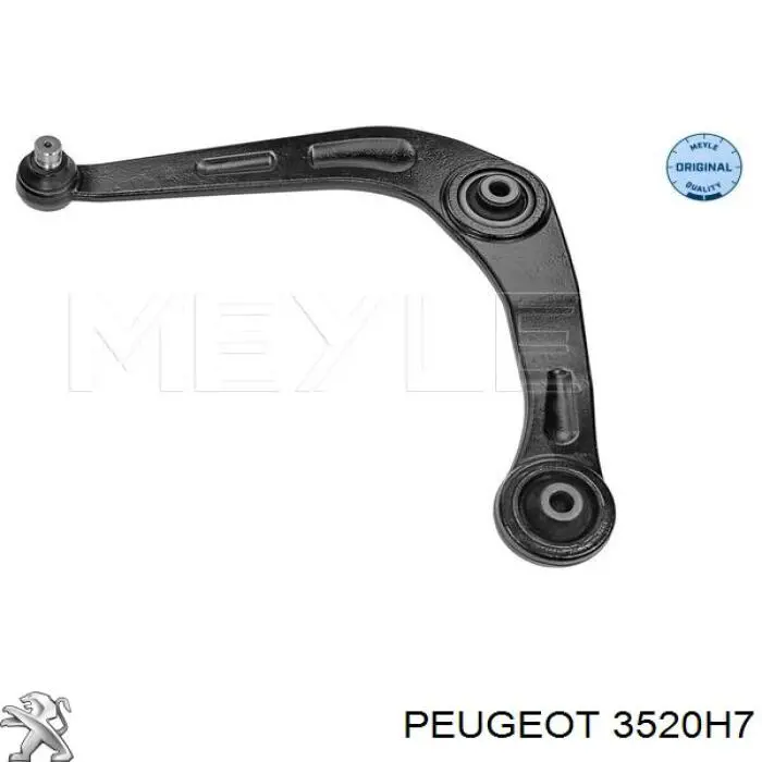 3520H7 Peugeot/Citroen barra oscilante, suspensión de ruedas delantera, inferior izquierda