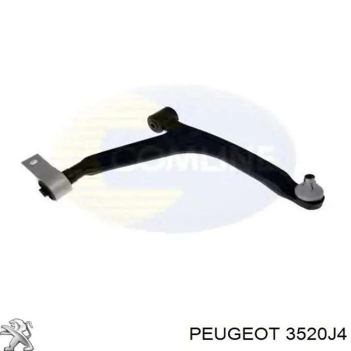3520J4 Peugeot/Citroen barra oscilante, suspensión de ruedas delantera, inferior izquierda