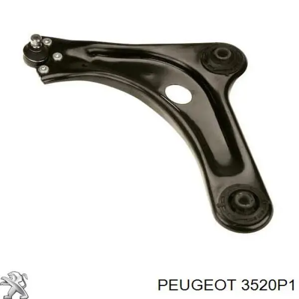 3520P1 Peugeot/Citroen barra oscilante, suspensión de ruedas delantera, inferior izquierda