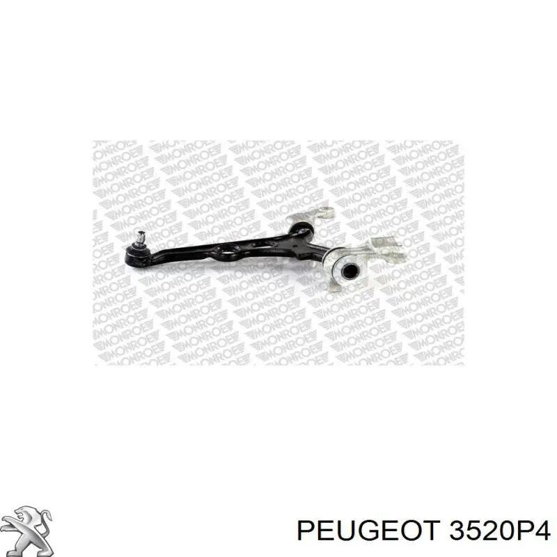 Comprar 3520P4 Peugeot/Citroen Brazo inferior izquierdo de la suspensión delantera