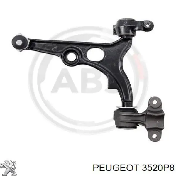 3520P8 Peugeot/Citroen barra oscilante, suspensión de ruedas delantera, inferior izquierda