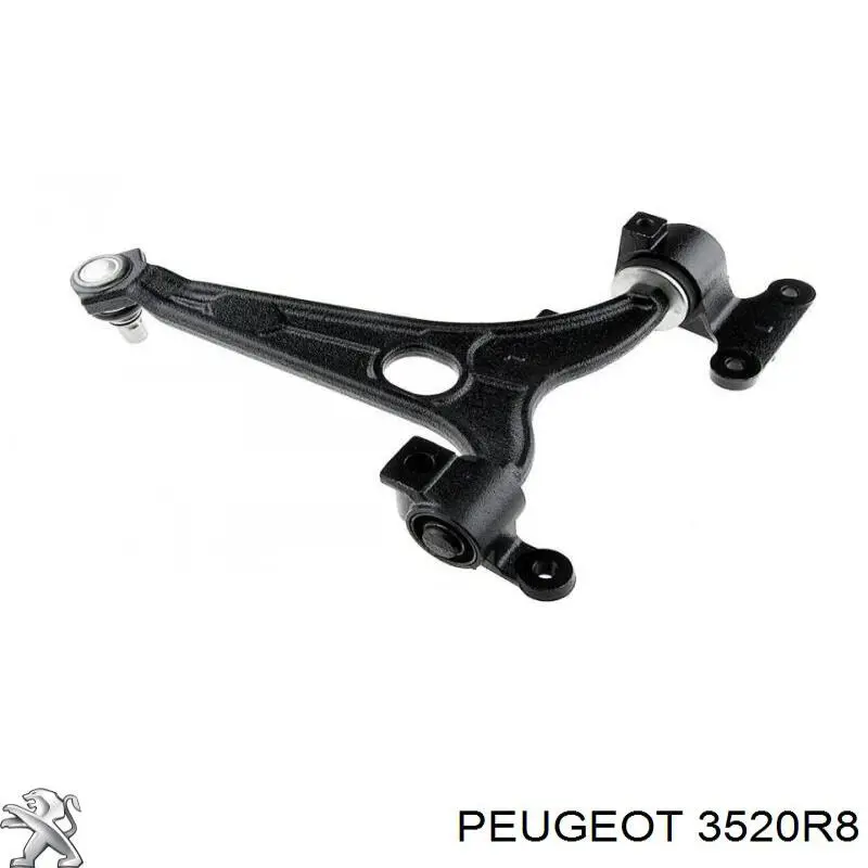 Brazo inferior izquierdo de la suspensión delantera Peugeot/Citroen 3520R8