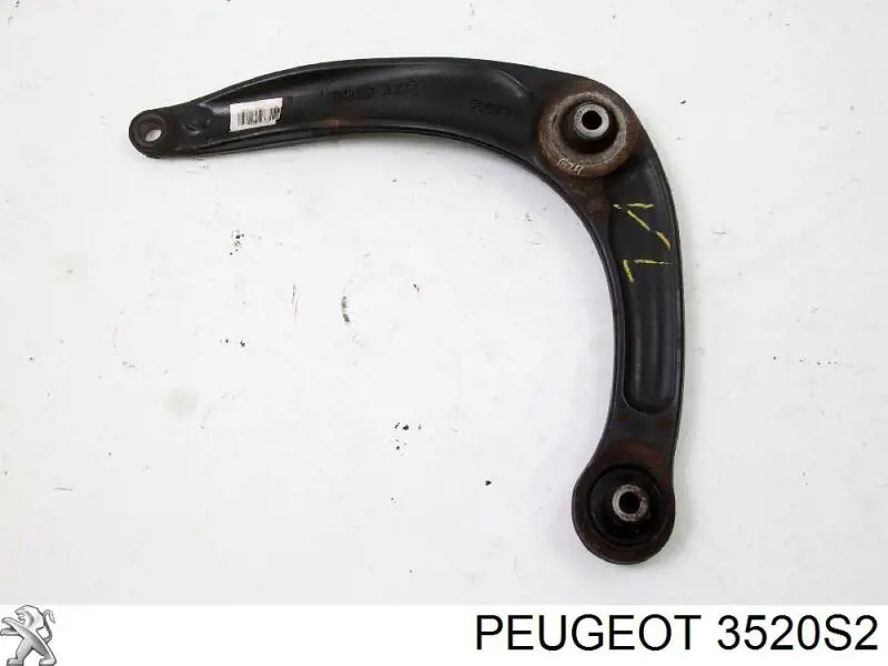 Brazo inferior izquierdo de la suspensión delantera Peugeot/Citroen 3520S2
