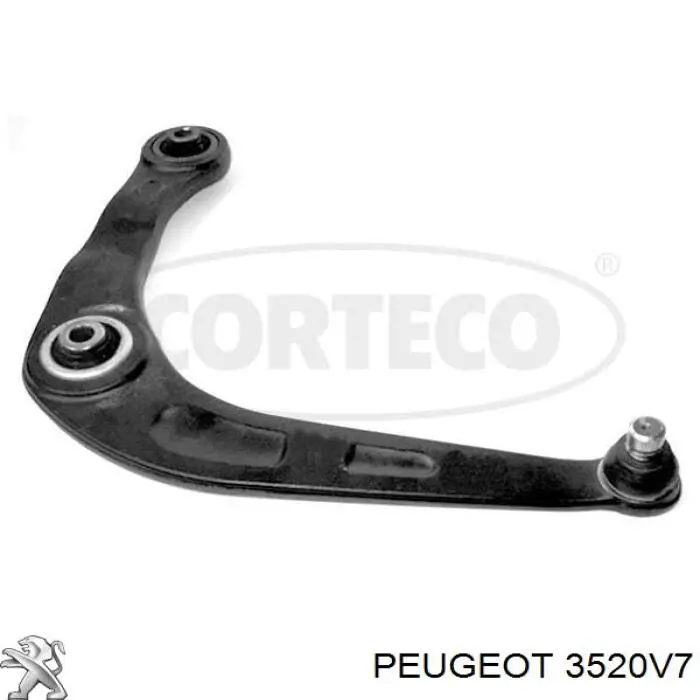 3520V7 Peugeot/Citroen barra oscilante, suspensión de ruedas delantera, inferior izquierda