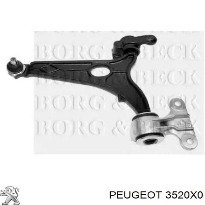 Brazo inferior izquierdo de la suspensión delantera Peugeot/Citroen 3520X0 precio, desde 106,61 EUR