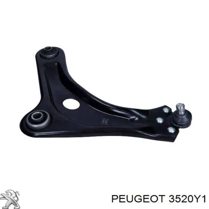 Brazo inferior izquierdo de la suspensión delantera 3520Y1 Peugeot/Citroen