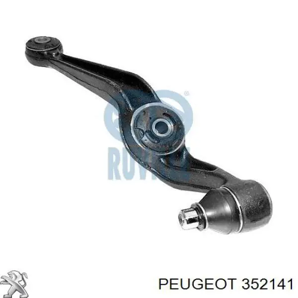 352141 Peugeot/Citroen barra oscilante, suspensión de ruedas delantera, inferior derecha