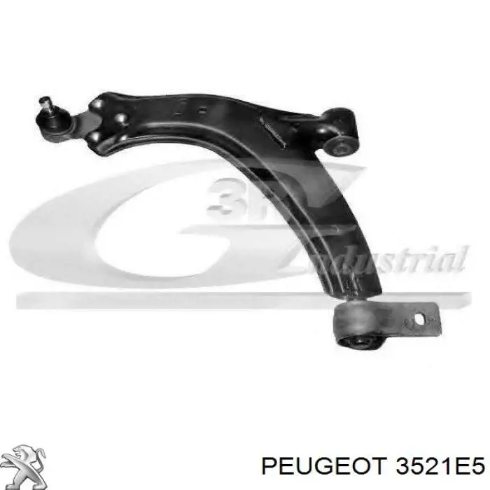 3521E5 Peugeot/Citroen Brazo inferior derecho de la suspensión delantera