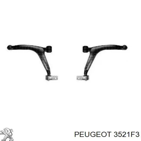 Comprar 3521F3 Peugeot/Citroen Brazo inferior derecho de la suspensión delantera