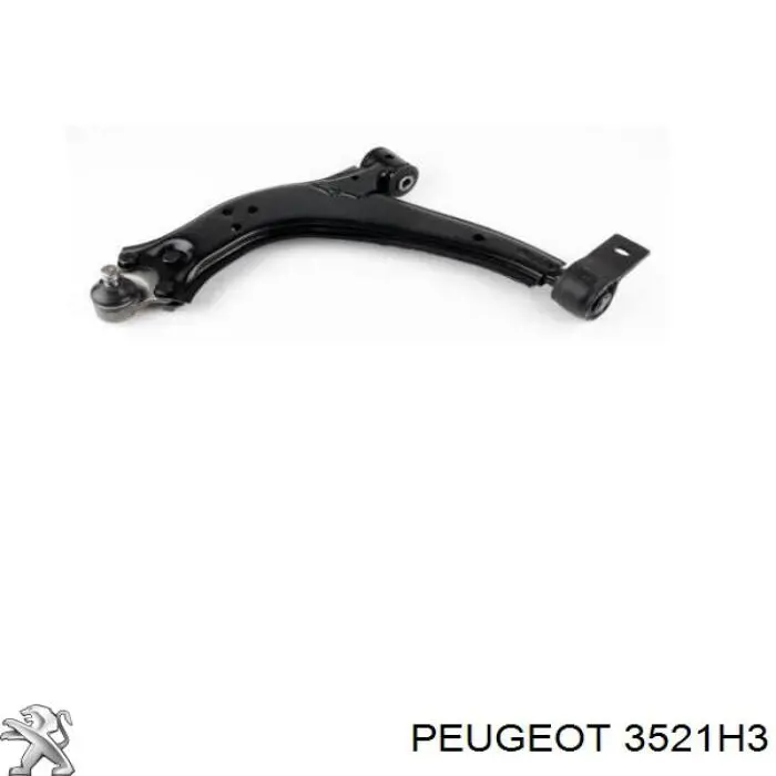 3521H3 Peugeot/Citroen barra oscilante, suspensión de ruedas delantera, inferior derecha