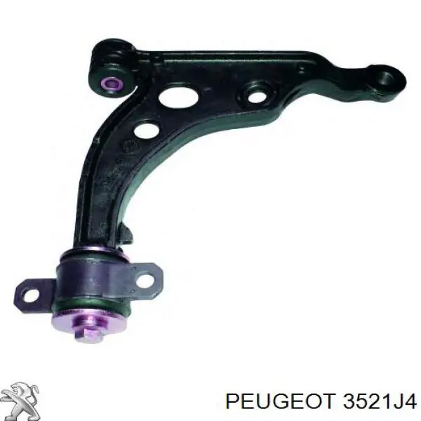 3521J4 Peugeot/Citroen barra oscilante, suspensión de ruedas delantera, inferior derecha