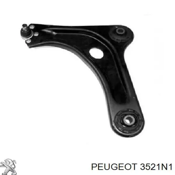 3521N1 Peugeot/Citroen barra oscilante, suspensión de ruedas delantera, inferior derecha