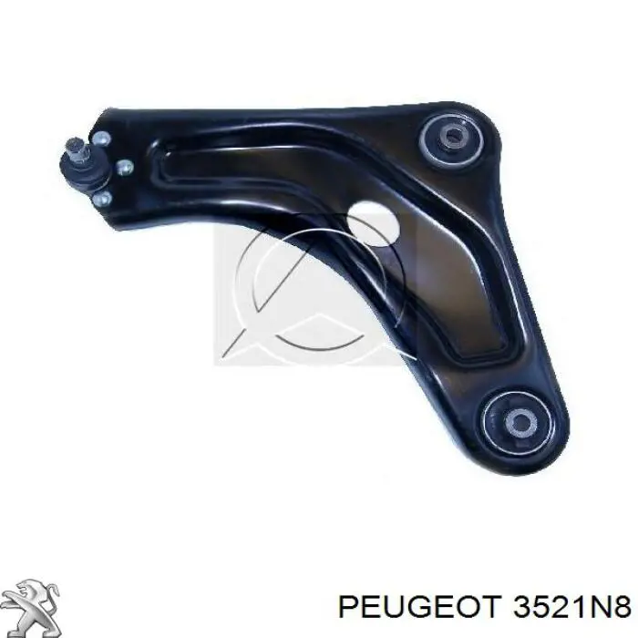3521N8 Peugeot/Citroen Brazo inferior derecho de la suspensión delantera