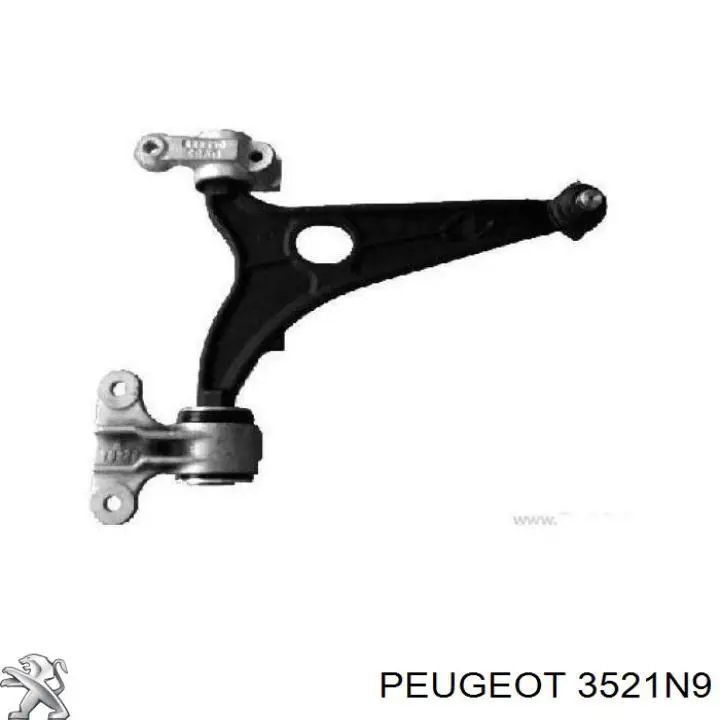 Comprar 3521N9 Peugeot/Citroen Brazo inferior derecho de la suspensión delantera