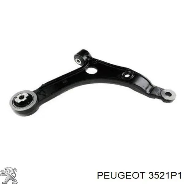 3521P1 Peugeot/Citroen barra oscilante, suspensión de ruedas delantera, inferior derecha