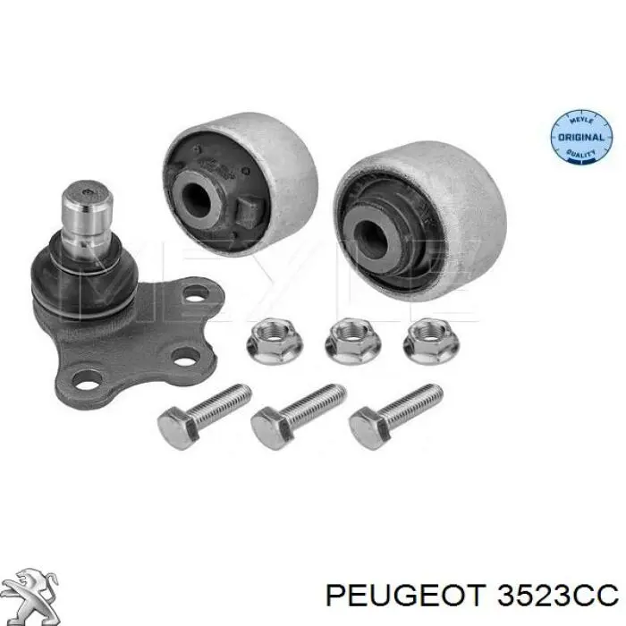 3523CC Peugeot/Citroen silentblock de suspensión delantero inferior