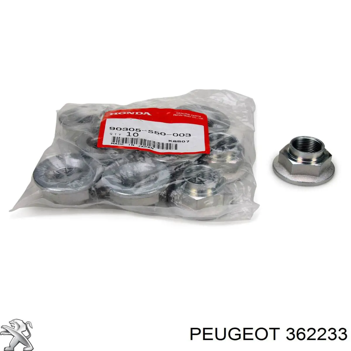 Comprar 362233 Peugeot/Citroen Tuerca de rótula de suspensión delantera
