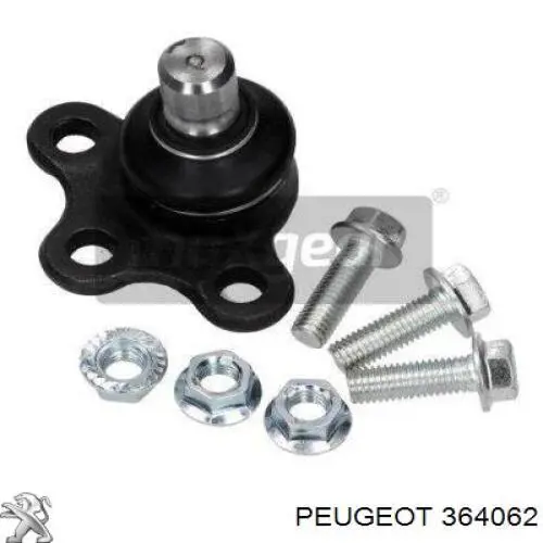 Rótula inferior de suspensión 364062 Peugeot/Citroen