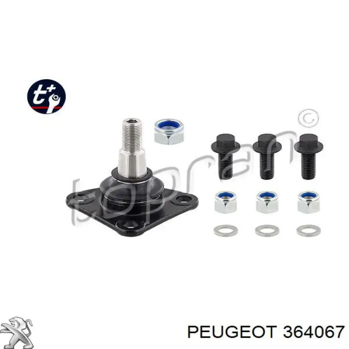 Rótula inferior de suspensión 364067 Peugeot/Citroen
