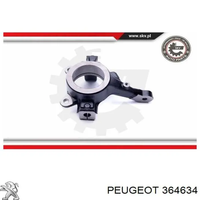 Comprar 364634 Peugeot/Citroen Mangueta delantera izquierda