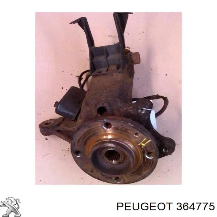 364775 Peugeot/Citroen muñón del eje, suspensión de rueda, delantero derecho