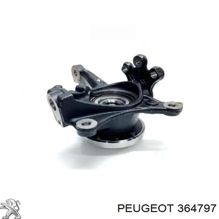 364797 Peugeot/Citroen muñón del eje, suspensión de rueda, delantero derecho