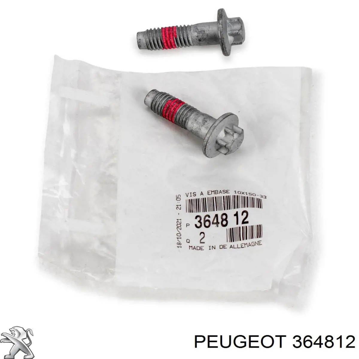 Tornillo (tuerca) de sujeción Peugeot/Citroen 364812 precio, desde 3,18 EUR