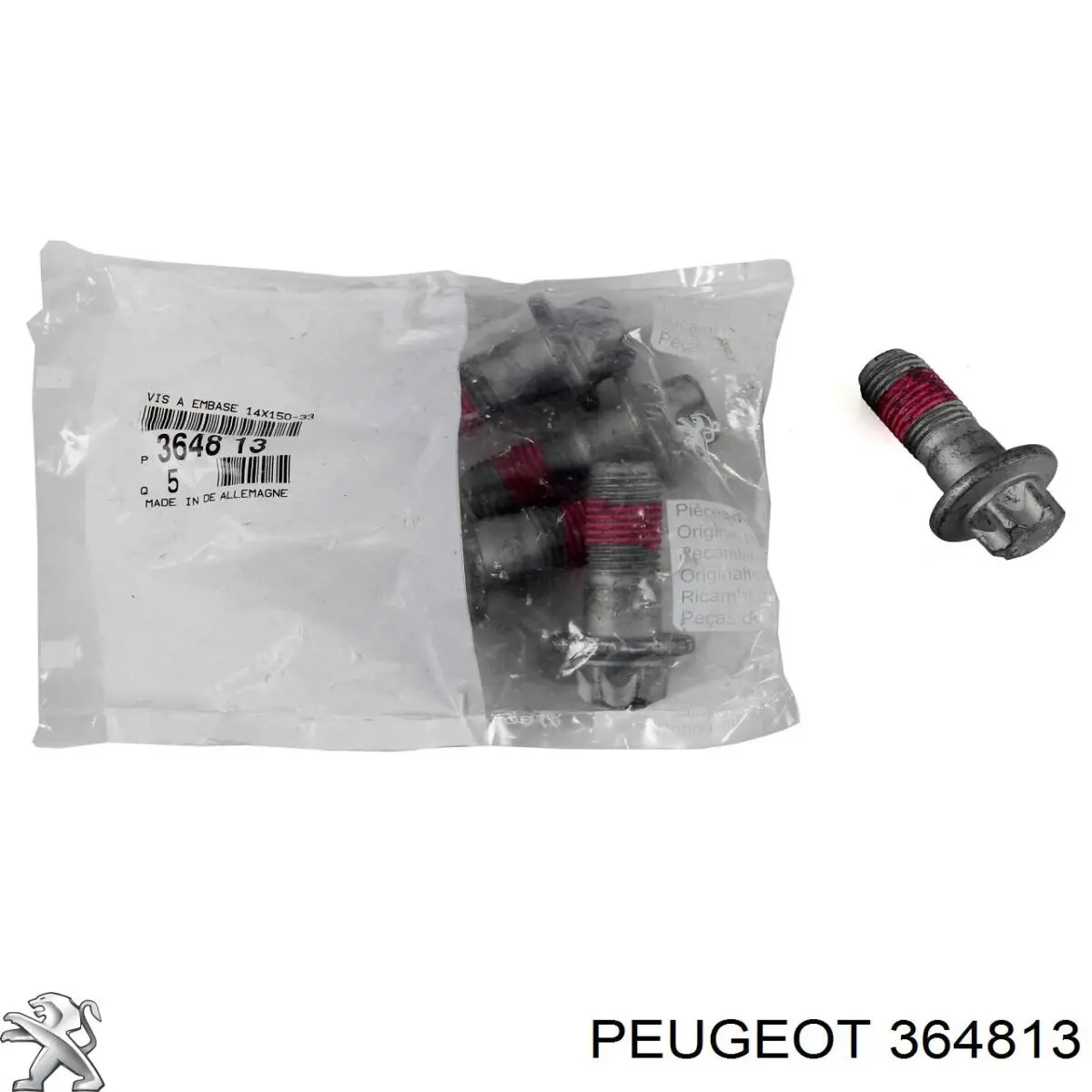 Comprar 364813 Peugeot/Citroen Tornillo (tuerca) de sujeción
