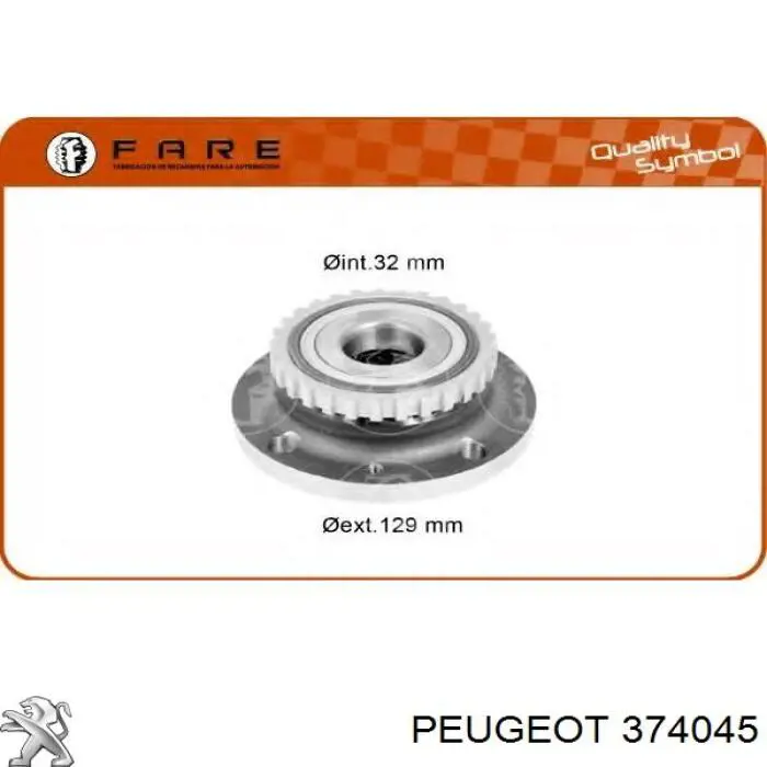 Tapa de cubo de rueda Peugeot/Citroen 374045 precio, desde 2,42 EUR