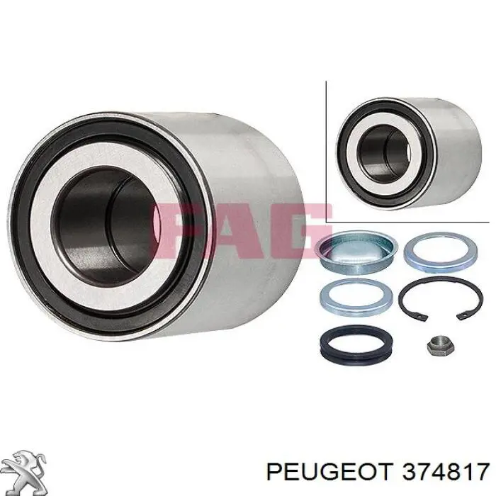 Cojinete de rueda 374817 Peugeot/Citroen