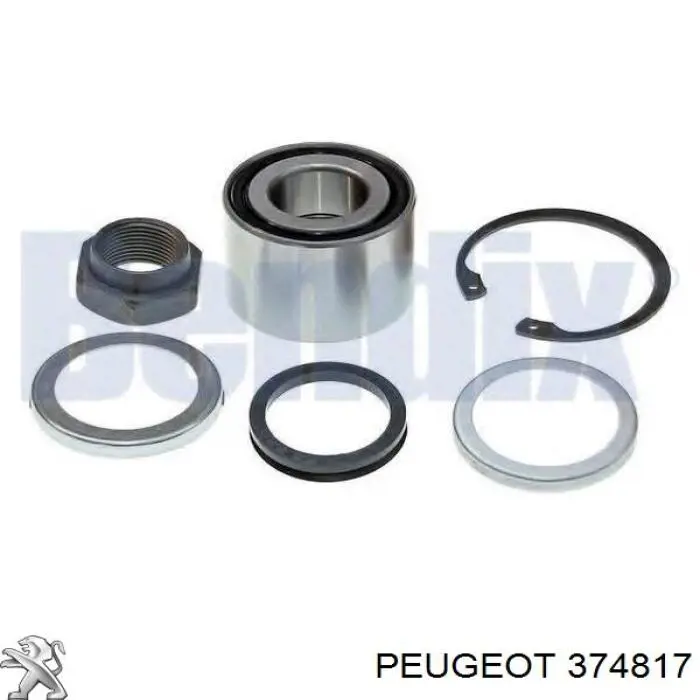 Cojinete de cubo Peugeot/Citroen 374817