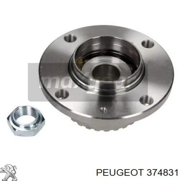 0000374831 Peugeot/Citroen cubo de rueda trasero