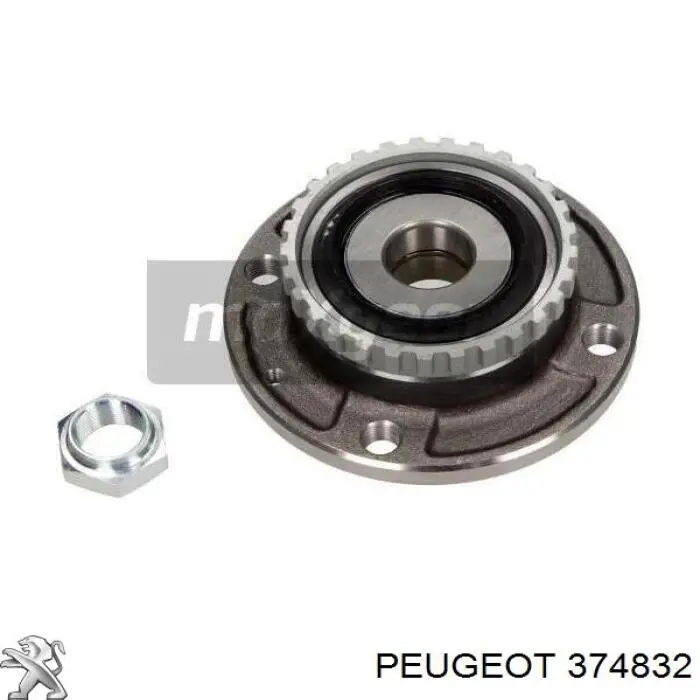 374832 Peugeot/Citroen cojinete de rueda trasero