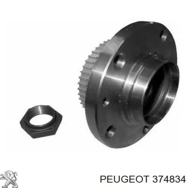 374834 Peugeot/Citroen Buje de rueda trasero