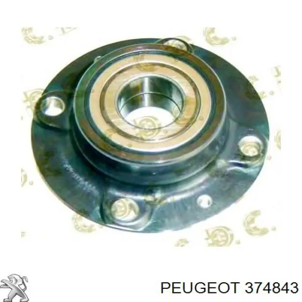 374843 Peugeot/Citroen cubo de rueda trasero