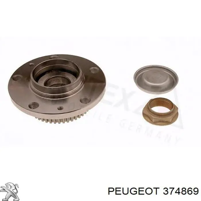 Comprar 374869 Peugeot/Citroen Cubo de rueda, Eje trasero