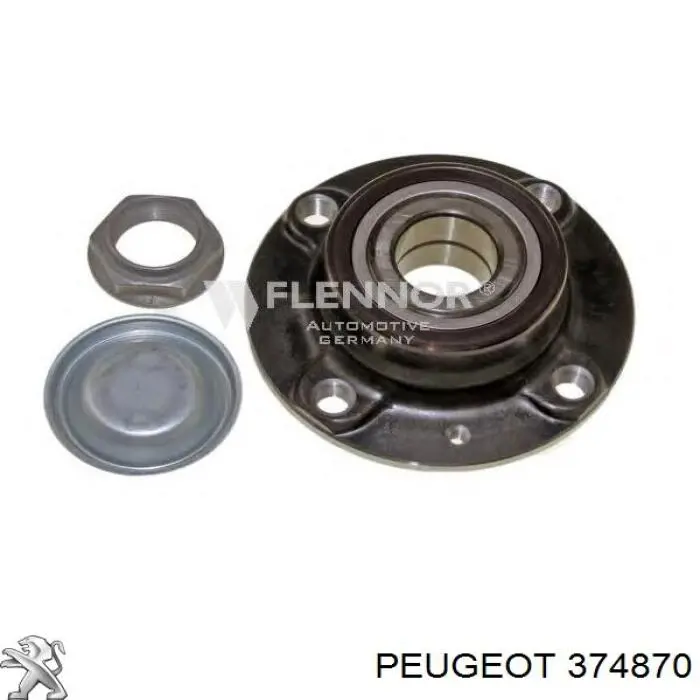 Comprar 374870 Peugeot/Citroen Cubo de rueda, Eje trasero