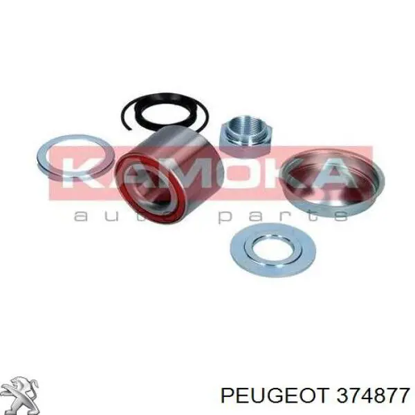 374877 Peugeot/Citroen Rodamiento de rueda trasera