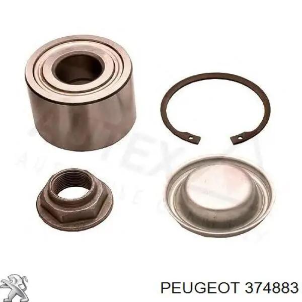 374883 Peugeot/Citroen cojinete de rueda trasero